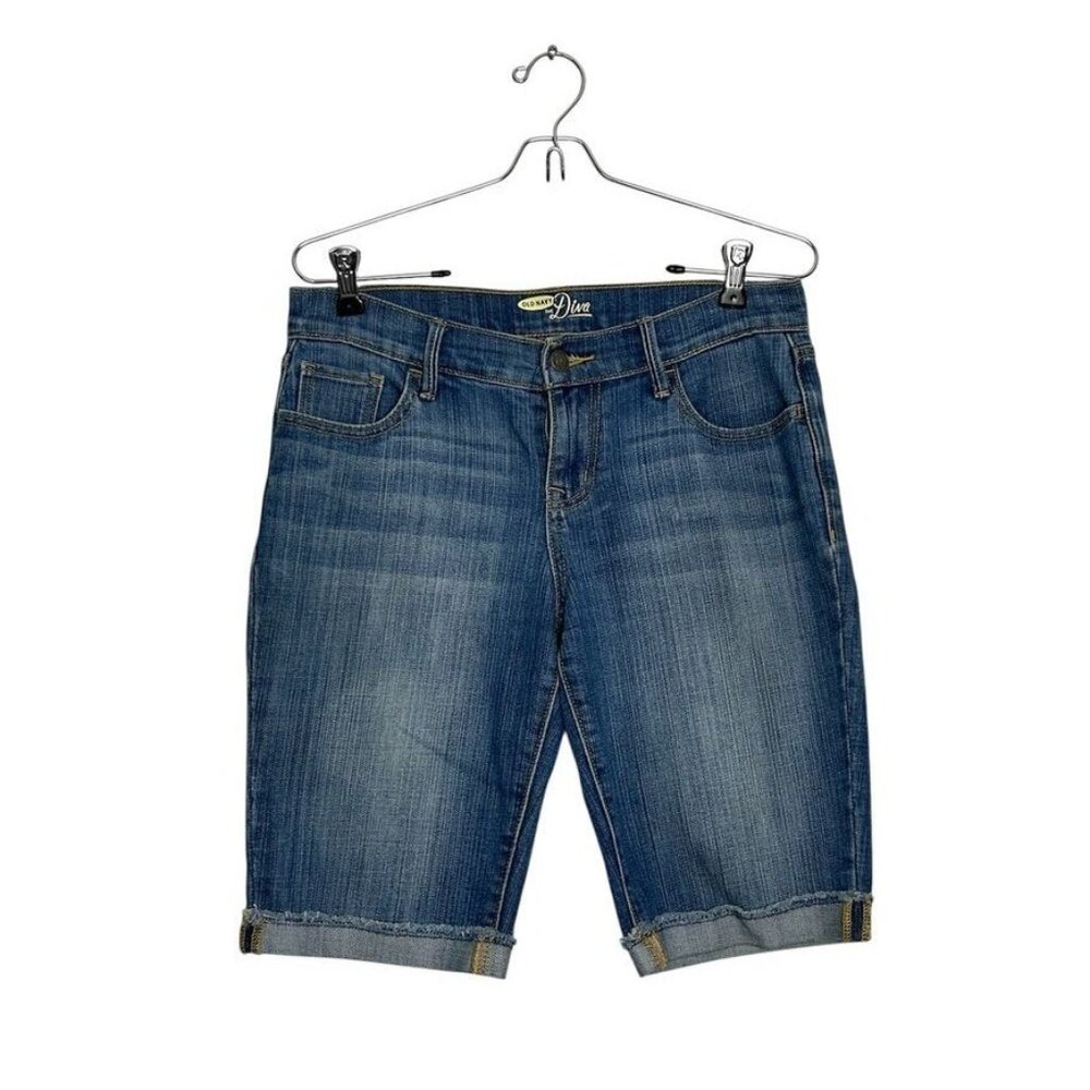 Old Navy The Diva Women's Cuffed Denim Bermuda Shorts - Sz 2